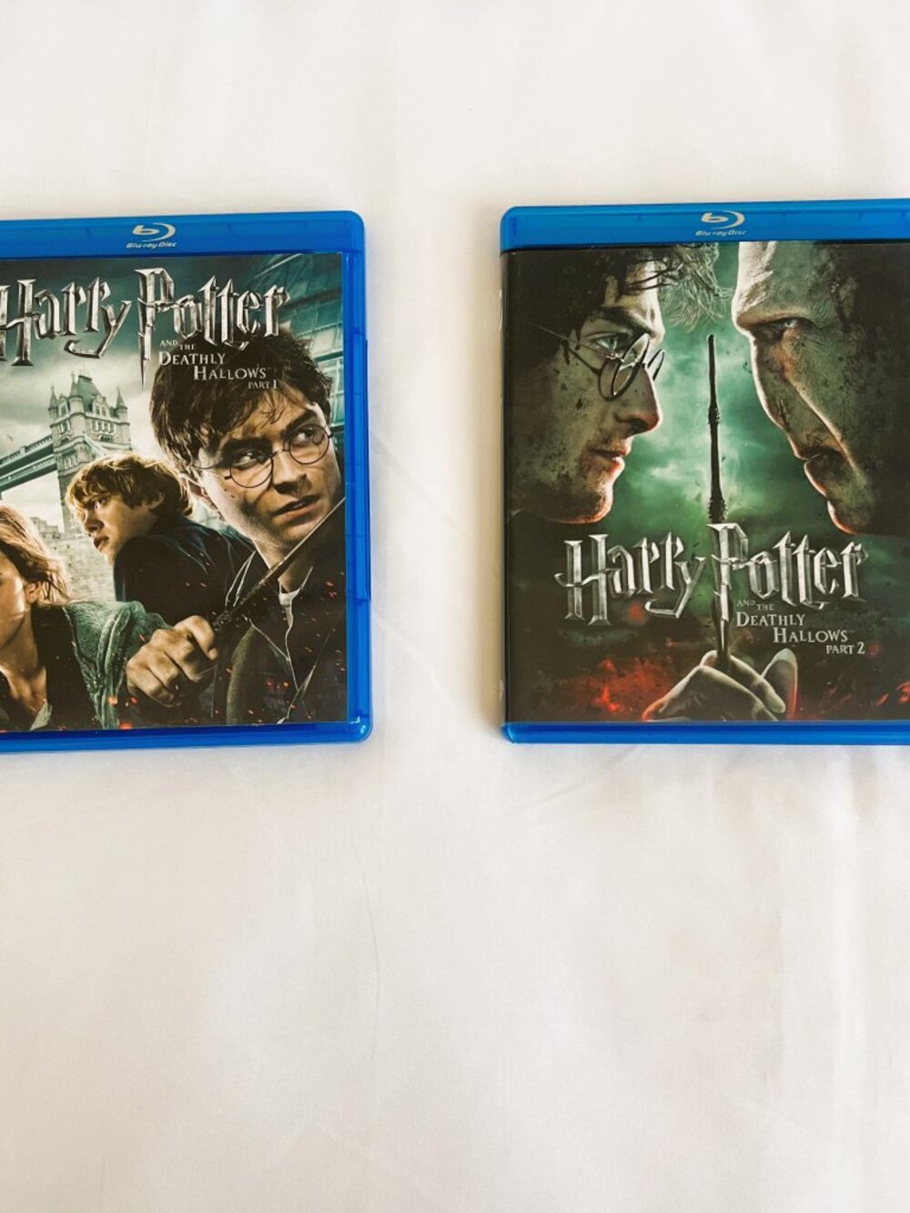Harry Potter and the Deathly Hallows Part 1 & 2 Blu-ray / DVD Lot Set